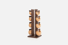 Load image into Gallery viewer, NOHRD Swing tower - Walnut, natural leather