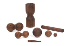 Load image into Gallery viewer, rollholz - Massage roller complete set - Walnut