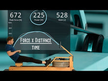 Videó betöltése és lejátszása a galériamegjelenítőben: WaterRower Performance Ergométer - Tölgyfa