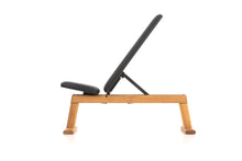 Load image into Gallery viewer, WeightBench - Adjustable exercise bench - Oak wood, artificial leather 
