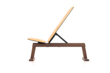 Load image into Gallery viewer, WeightBench - Adjustable exercise bench Walnut - Natural leather 
