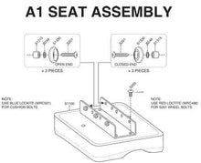 Load image into Gallery viewer, WaterRower A1 - rolling seat complete (8 wheels) - WRP-S001A1
